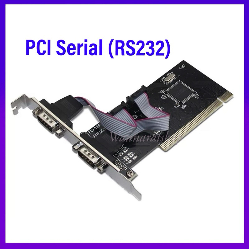 PCI COM card 2 พอร์ต 9Pin Serial RS232 serial Card Adapter