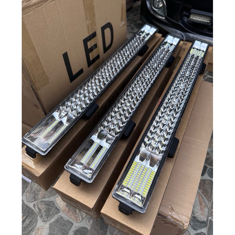 ไฟสปอตไลท์บาร์ยาว 65 cm 360 วัตต์(1ดวง)แสงขาว สว่าง งานอลูมิเนียม กันน้ำ 12-24โวลล์