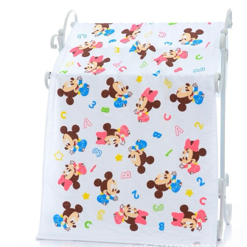 ผ้าเช็ดตัวเด็ก ผ้าเช็ดตัวคอตตอนทอรังผึ้ง60x120cm