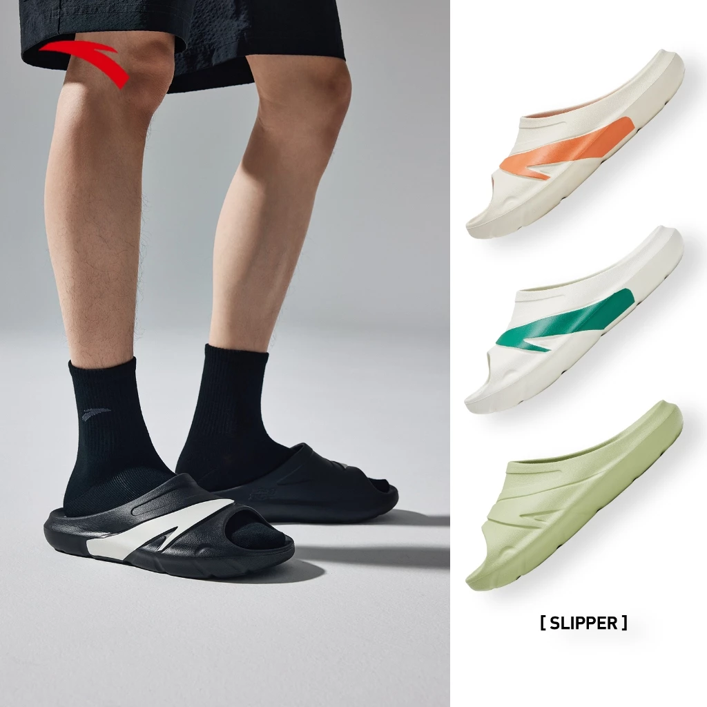 [เลือกแบบด้านใน] ANTA slippers รองเท้าแตะ ใส่สบายระบายอากาศ Official Store
