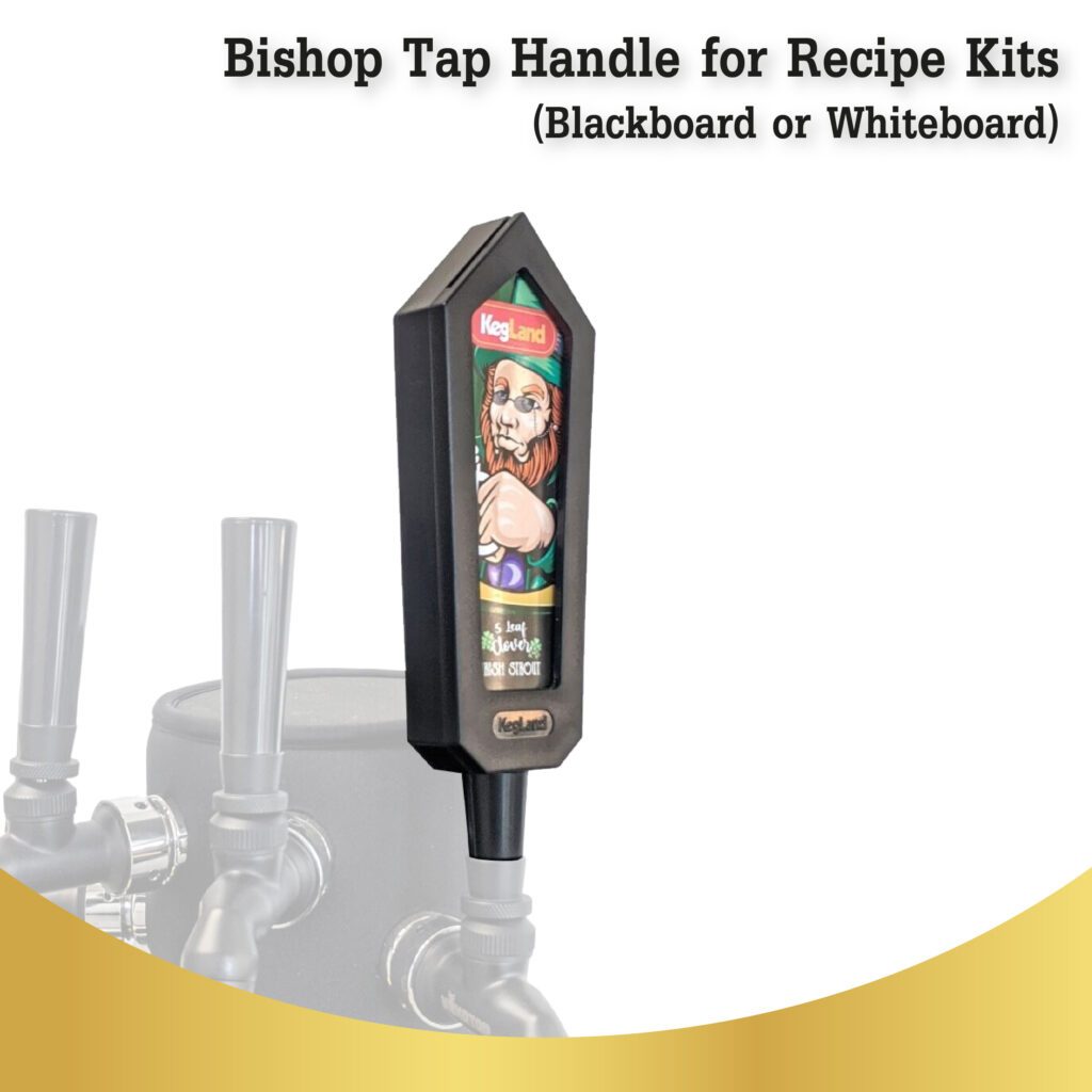 Bishop Tap Handle for Recipe Kits (Blackboard or Whiteboard)