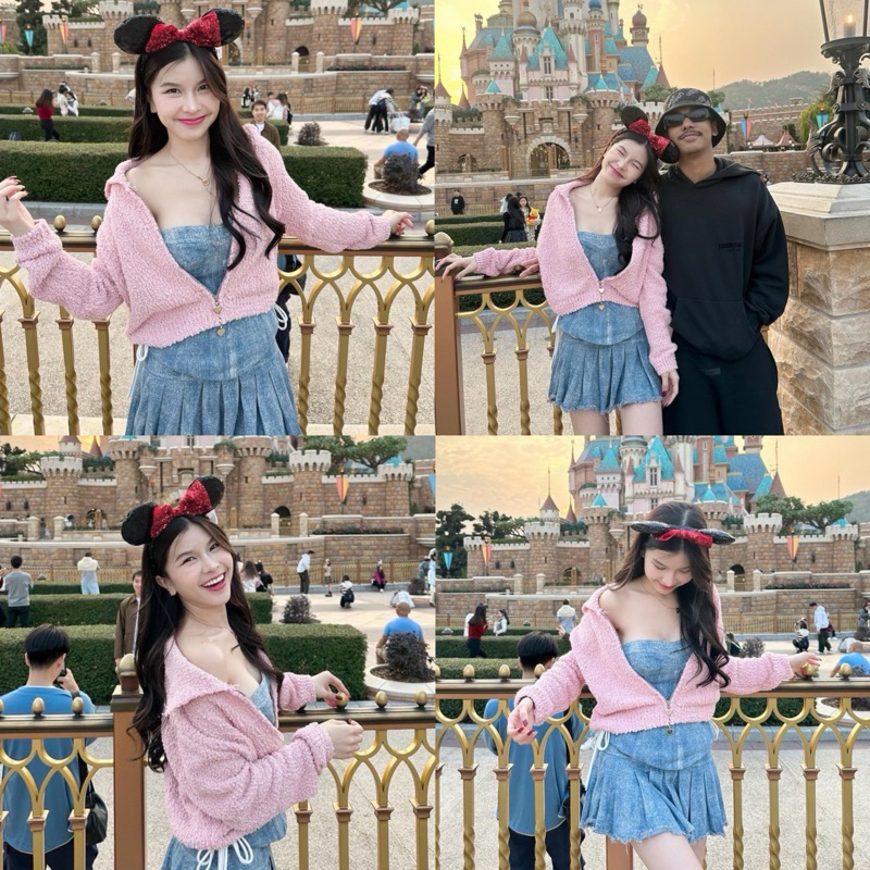BY IRA Mashmellow Cardigan เสื้อไหมพรมคาร์ดิแกนคอปกแขนยาวซิปหัวใจ2หัว เนื้ป้าเลียนแบบขนแกะ น่ารัก ราคา ถูกที่สุด ดีลบีเคเค แกลเลอรีภาพที่ 9