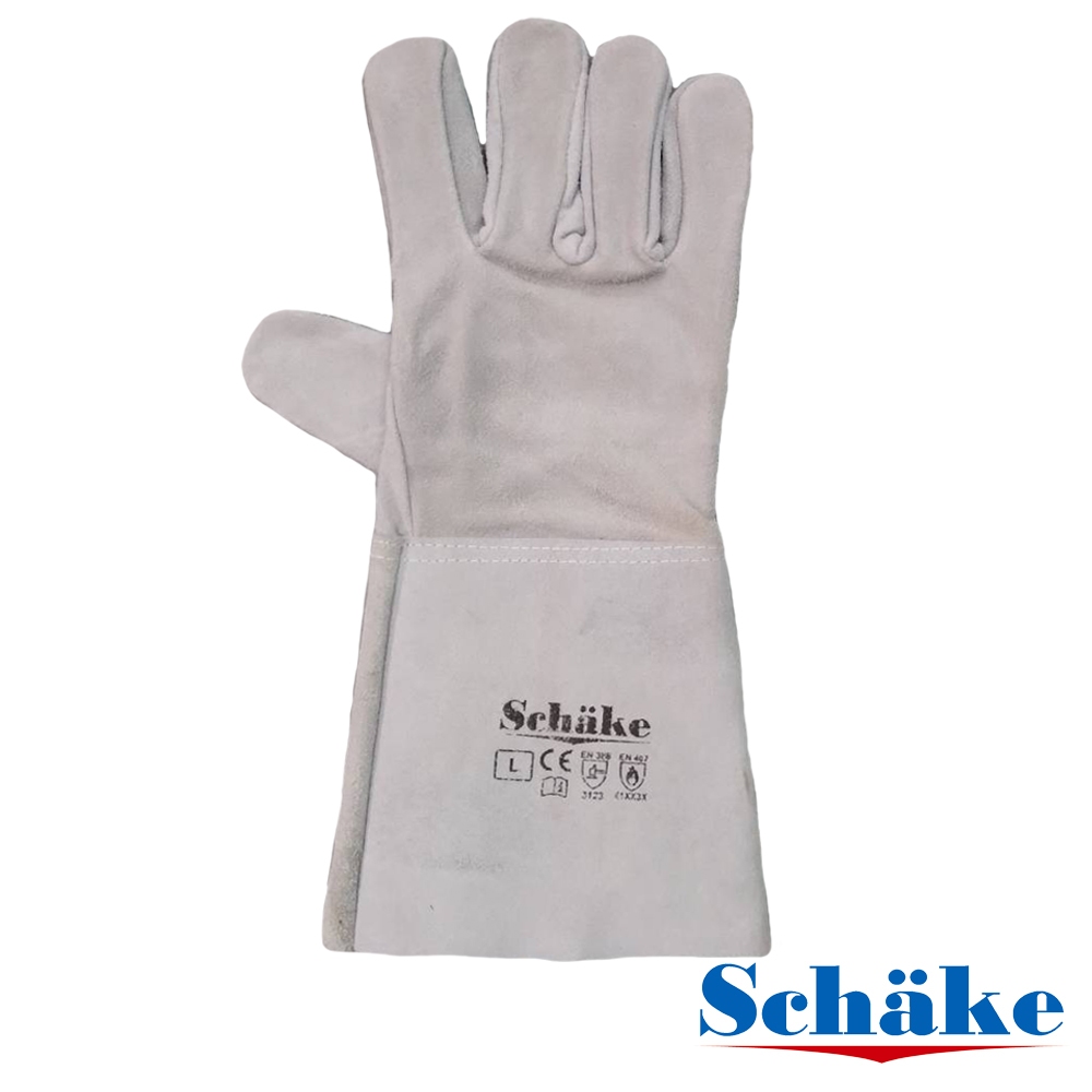 ถุงมือหนังท้องยาว 14นิ้ว หนังวัวแท้ ทนความร้อน ทนสะเก็ดไฟ กันบาด กันเจาะทะลุ สวมใส่ง่าย กระชับมือ [ L ] ถุงมืองานเชื่อม - รูปที่ 2