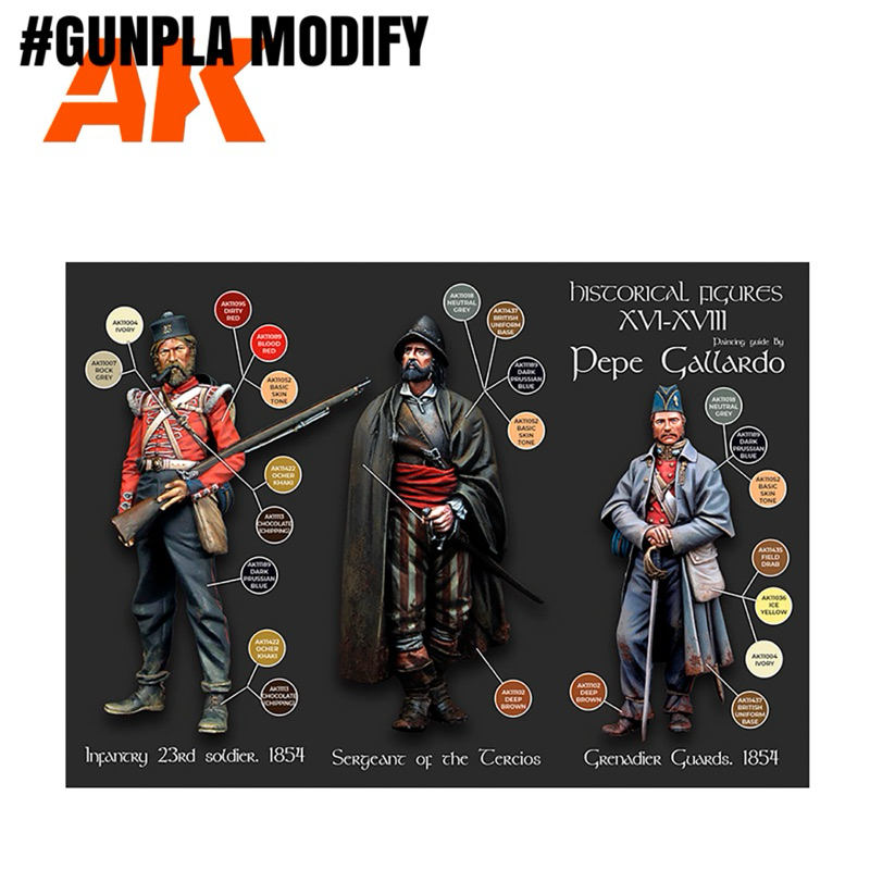 AK INTERACTIVE 3G ชุดสี Historical Figures XVI-XVII by Pepe Gallardo AK11762 - รูปที่ 4