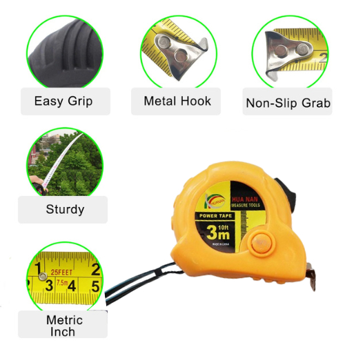 ตลับเมตร เกรดพรีเมี่ยม ขนาด 3เมตร คุณภาพดี ตลับเมตรพกพา ราคาถูก