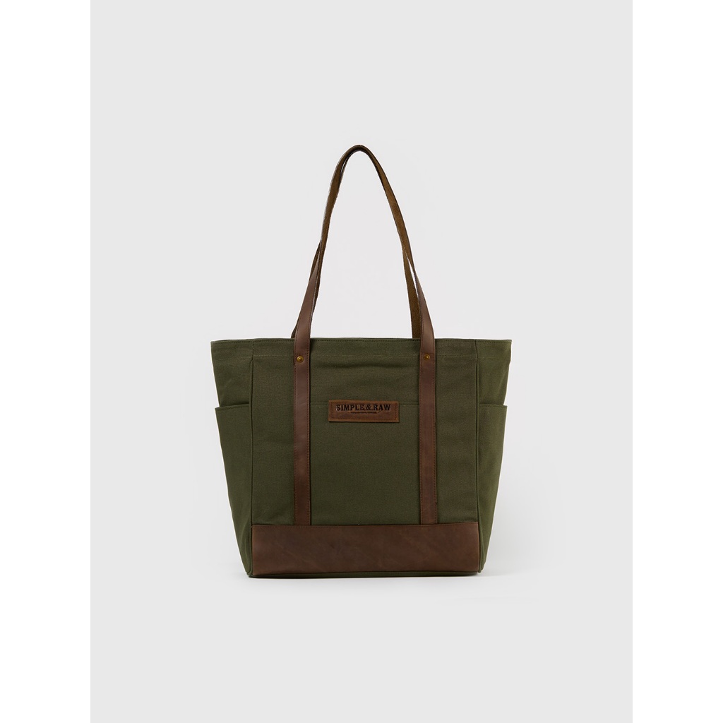 Simple&Raw - Bk505 HudsonTote (Green)