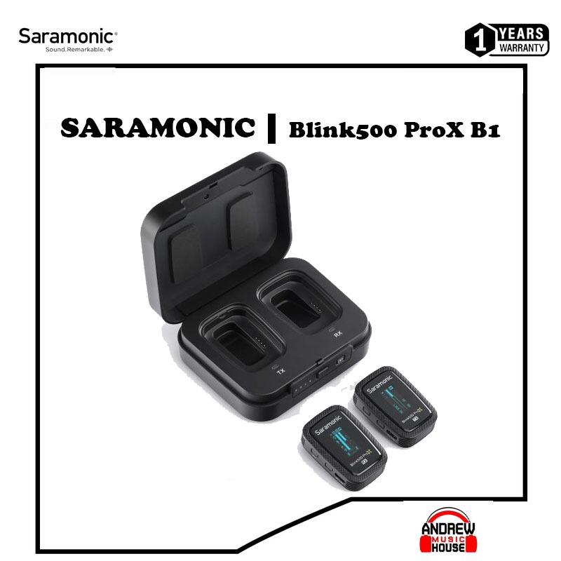 ไมโครโฟน Saramonic Blink500 ProX B1.B2 ไมค์ไร้สายสัญญาณ 2.4G