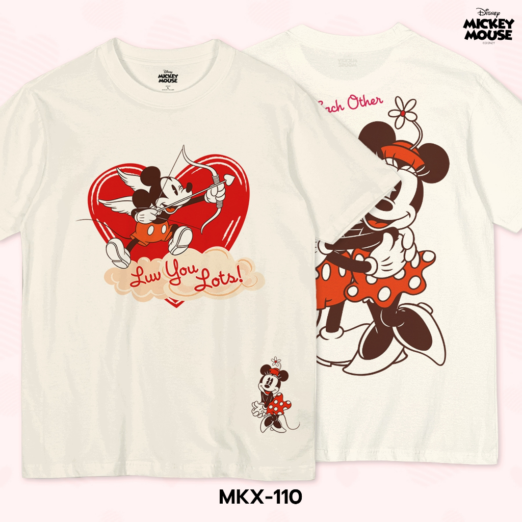 Power 7 Shop เสื้อยืดคอลเลคชั่น "Valentine's Day" ลิขสิทธิ์แท้ดิสนีย์ (MKX-110)