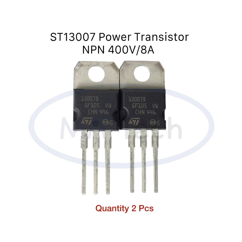 ST13007 Power Transistor NPN 400V/8A ทรานซิสเตอร์ ST13007D TO-220 400V 8A 80W จำนวน 2 ชิ้น