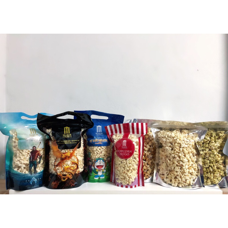 (Sale‼️ถุง45฿) ป๊อปคอร์น เมเจอร์ Popcorn Major To Go ถุงซิปล็อค Major( Popcorn To Go ) และ ป๊อปคอร์น