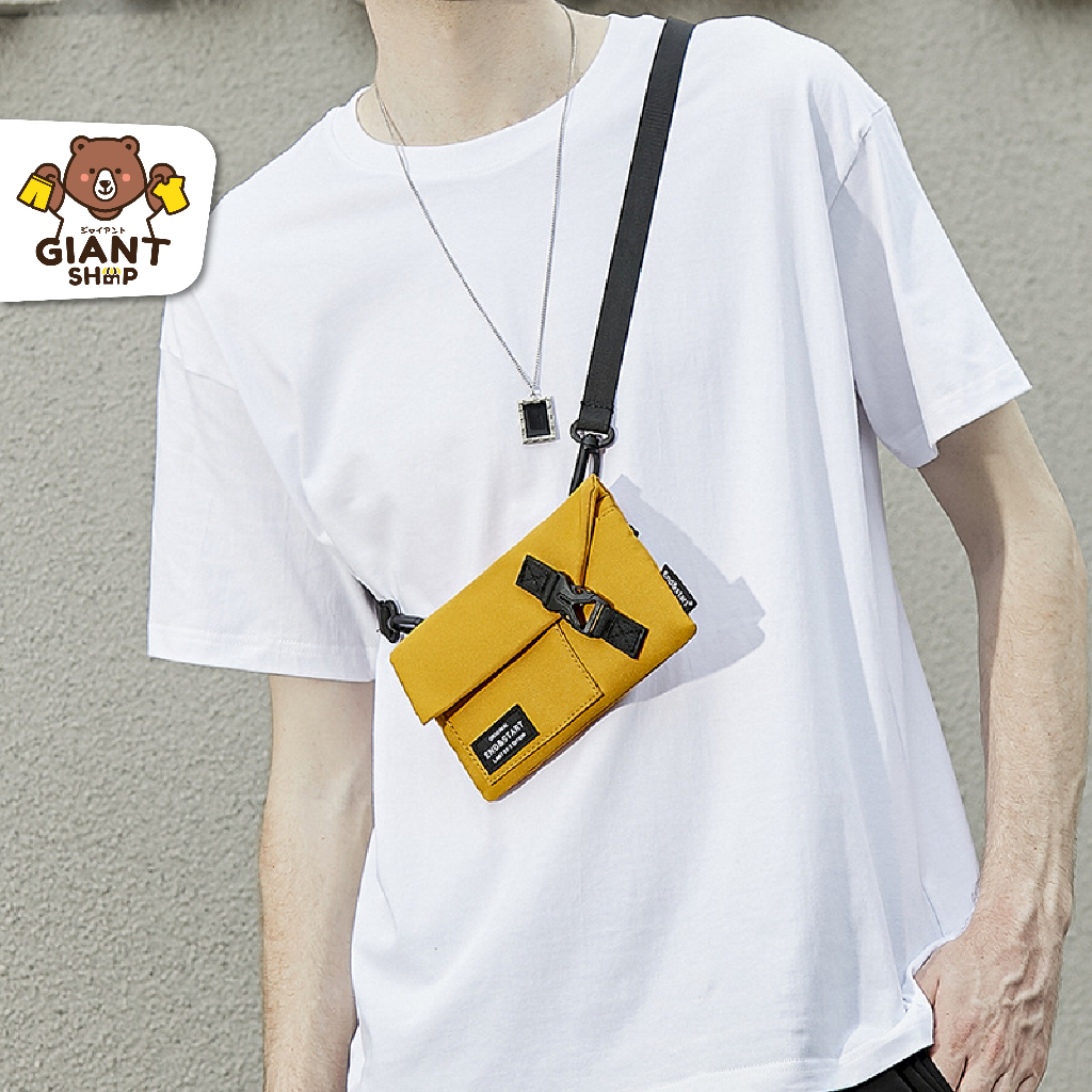 GIANTSHOP กระเป๋าสะพายข้างผู้ชาย น้ำหนักเบา 2 สี รุ่น END&START (1528)