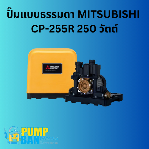ปั๊มแบบธรรมดา MITSUBISHI  CP-255R 250 วัตต์ สามารถออกใบกำกับภาษีได้ E-Tax Invoice ของแท้ 100%
