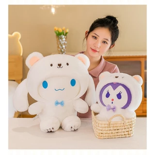 น่ารักอบเชยสุนัขของเล่นตุ๊กตาหมีสีขาวตุ๊กตา Kuromi ตุ๊กตาของขวัญวันเกิดสำหรับเด็กผู้หญิง