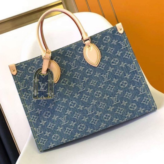 พร้อมส่ง LV denim tote bag งาน / ดีที่สุด (VIP) สลับแท้ 1:1