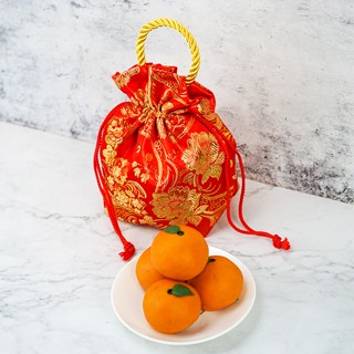 LYC3 ถุงเกลียวทอง ขนมส้มแมนดาริน 4ชิ้นใหญ่