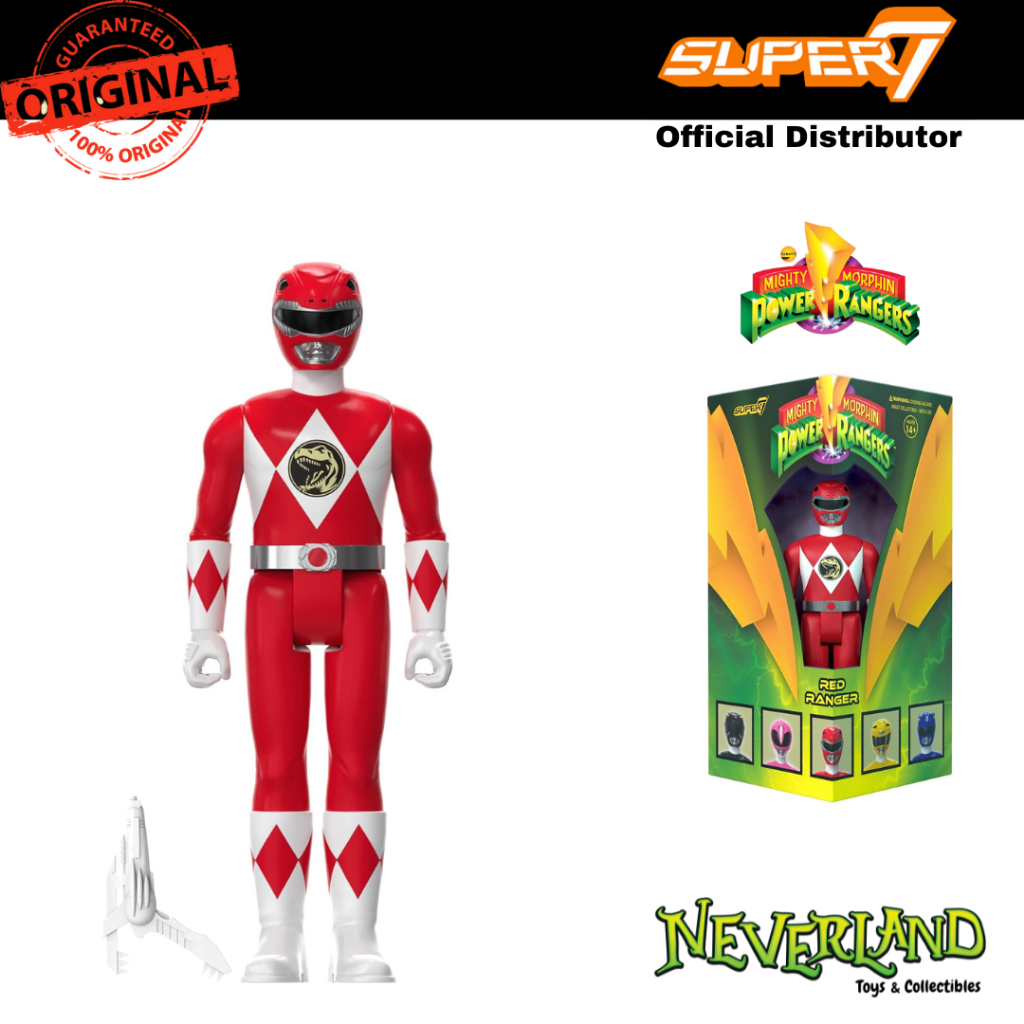 Super7 Mighty Morphin Power Rangers Red Ranger SDCC ReAction Figure
