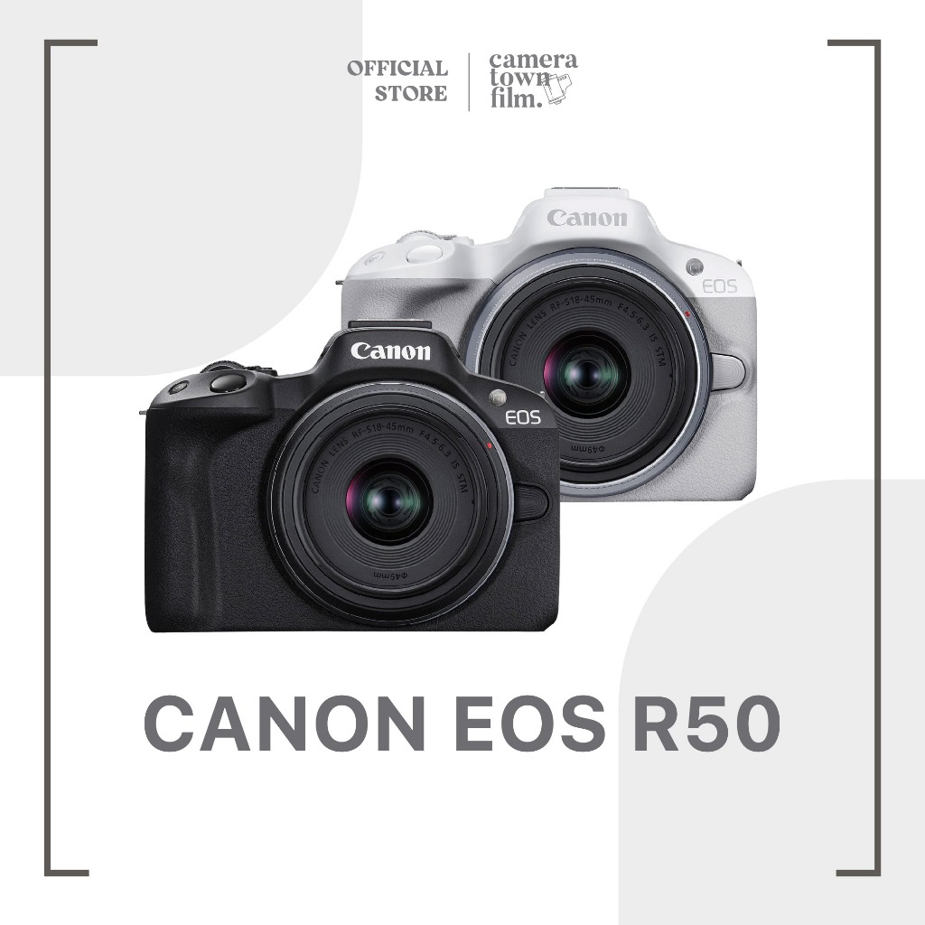 กล้องแคนนอน CANON EOS R50 RF-S18-45MM. F/4.5-6.3 IS STM [ประกันศูนย์ 1 ปี]