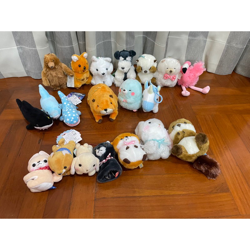 Amuse  Amufun Animals Otter Mole Shiba inu Keychain อมูส พวงกุญแจ สัตว์ หมาชิบะ ฉลาม นาก ตุ่น งานลิข
