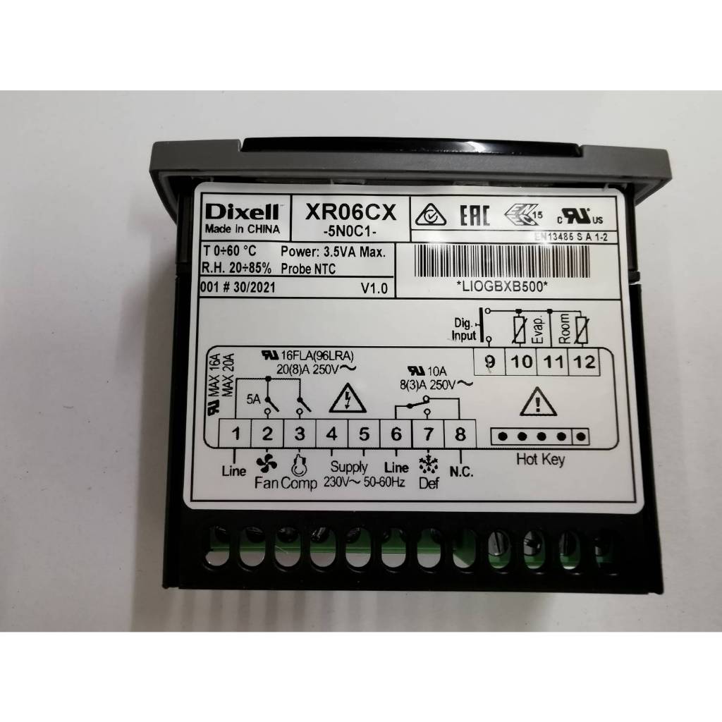 เทอร์โมตู้แช่ Dixell XR06CX เครื่องควบคุมอุณหภูมิ, เทอร์โมสตัส, เครื่องควบคุมอุณหภูมิ อะไหล่ตู้เย็น 