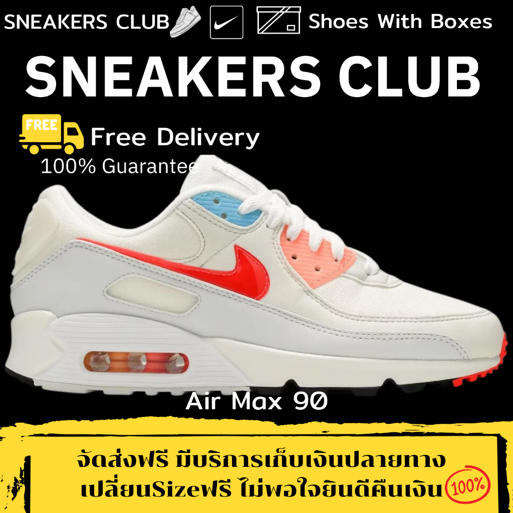 รองเท้า Air Max 90 'The Future is in the Air' Size36-45 Sneakers รองเท้าแฟชั่นยอดนิยม