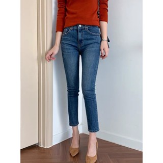 GHAOHES 👖กางเกงยีนส์ขาเดฟ 💄 ไซด์S-5XLbigsize   เอวสูง  ผ้ายึ…