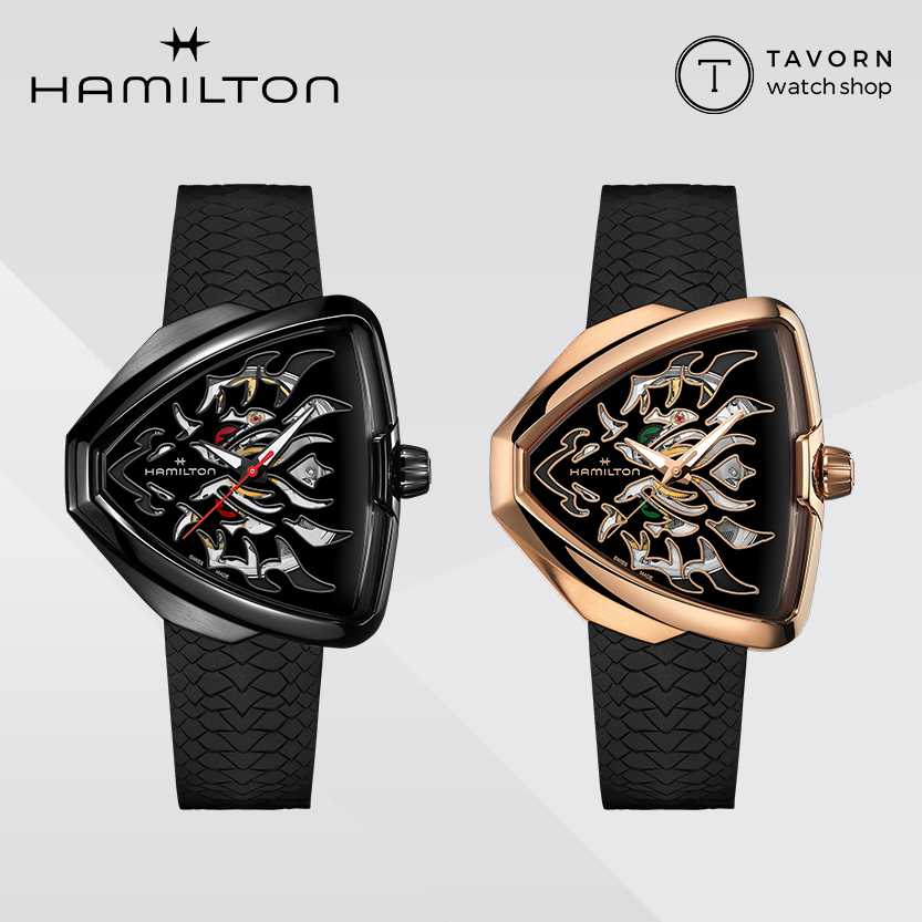 นาฬิกา Hamilton Ventura Elvis80 Skeleton Dargon  รุ่น H24535332 / H24525332