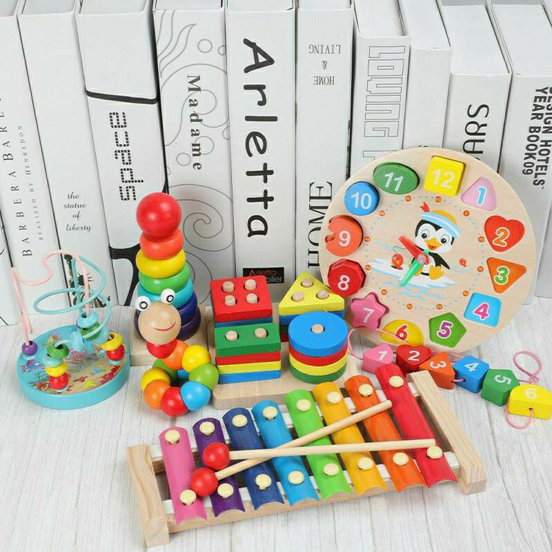 ของเล่นไม้ เสริมพัฒาการ แนว Montessori ครบชุด
