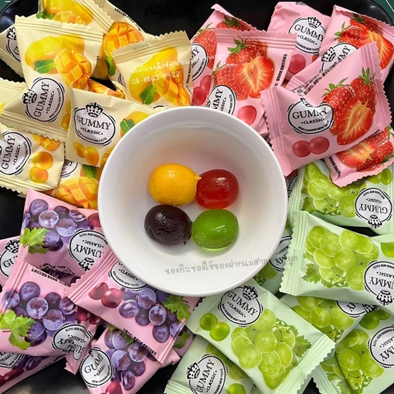 เยลลี่กัมมี่ รสผลไม้/500กรัม/ 1 กิโล เลือกรส/รวมได้ พร้อมส่ง อร่อย 5 รส