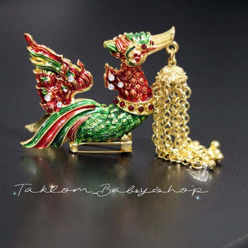 หงส์ติดบ่า หงส์ติดไหล่ เครื่องประดับชุดไทย  ใช้ได้ทั้งเด็กและผู้ใหญ่