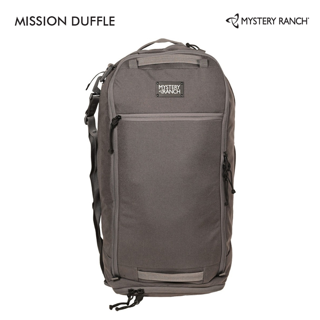 Mystery Ranch Mission Duffel กระเป๋าเดินทางที่แบ็คแพ็ค สะพายไหล่และหิ้ว จุสัมภาระได้มาก มีช่องซิป สำหรับเดินทางหลายวัน
