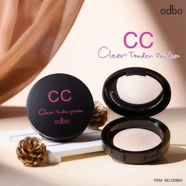 แป้ง CC ODBO Clear Tender Powder ไฮไลต์หน้าฉ่ำวาว SPF50 PA+++