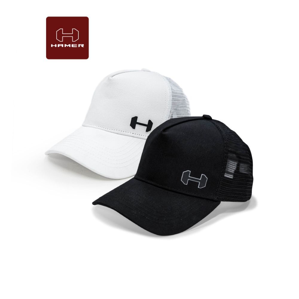 HAMER4x4 BLACK EDITION CAP หมวกแก็ปเบสบอล หมวกแก็ปตาข่าย (ปรับขนาดด้านหลังได้)
