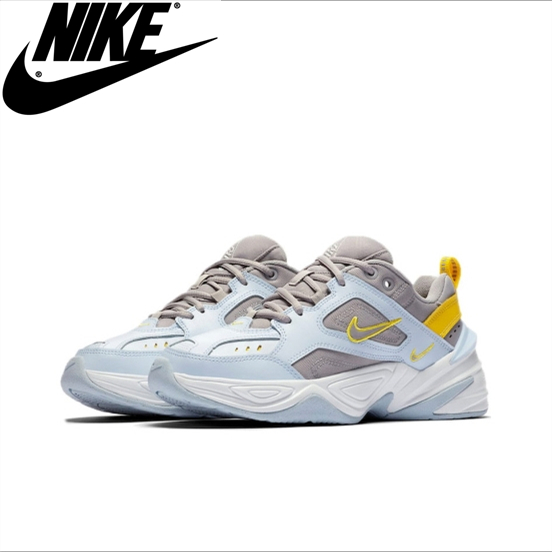 【ของแท้ 100%】Nike M2K tekno Sports shoes gray blue