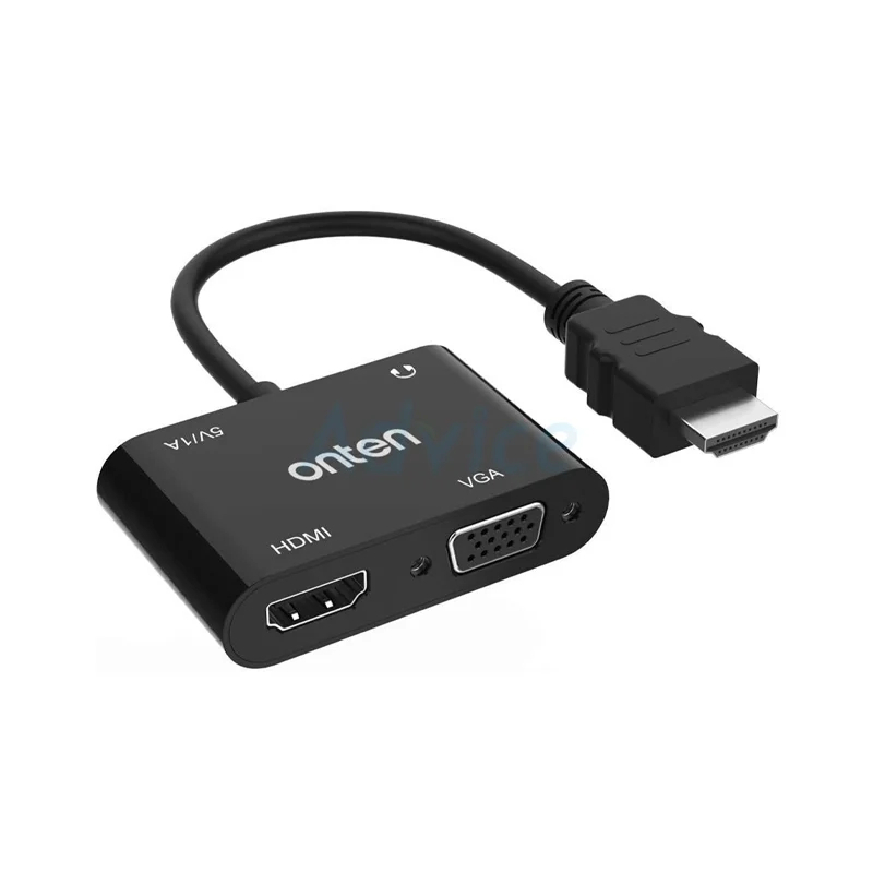 ONTEN HDMI (M) TO HDMI (F) + VGA (F) AUDIO (OTN-5165HV)