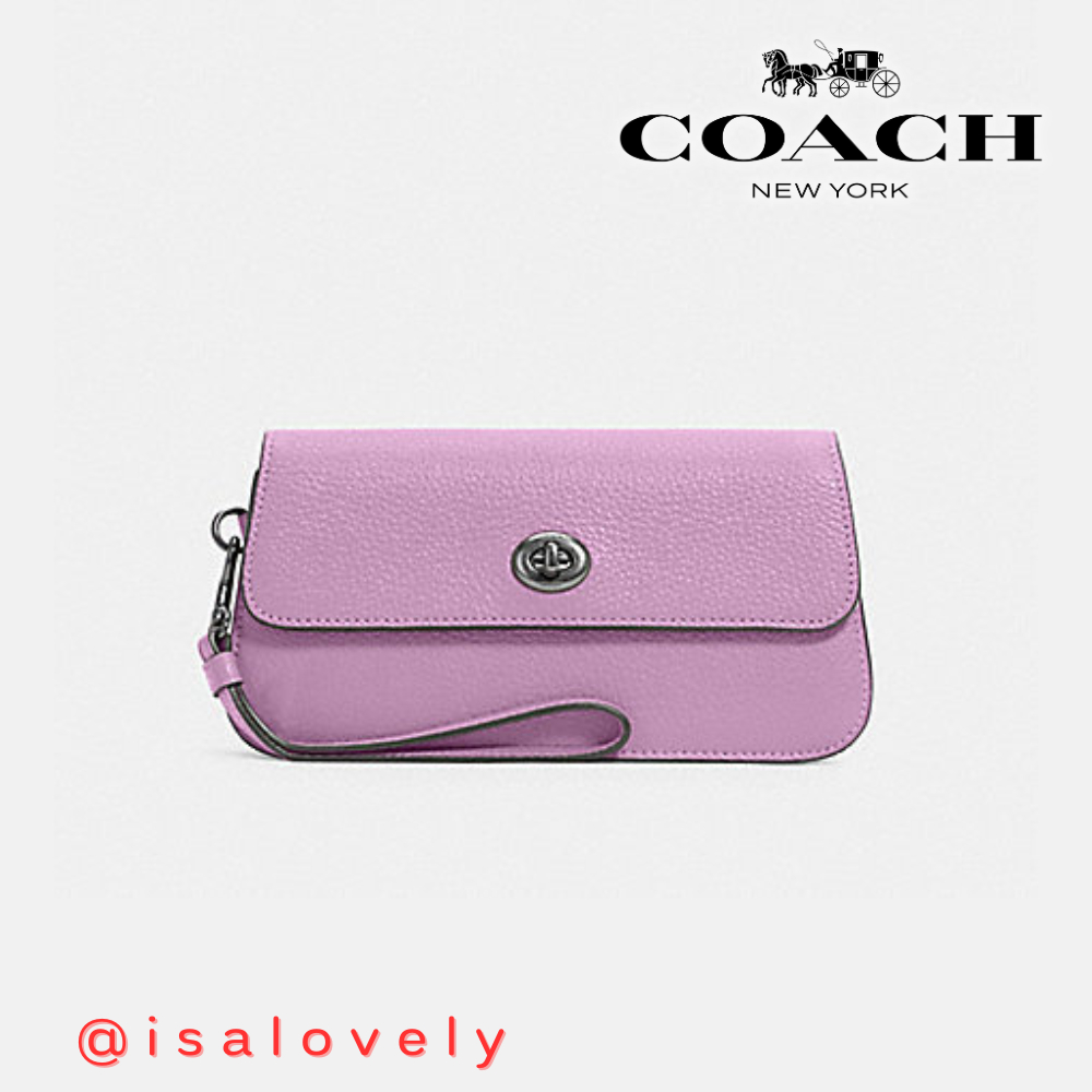 📌Isa Lovely Shop📌  COACH C2298 ORIGINALS WRISTLET  SV/VIOLET ORCHID