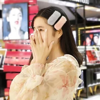 G008 กิ๊ฟติดผมขนนุ่มทรงสี่เหลี่ยม งานน่ารัก สีสวย พร้อมส่งจากไทย