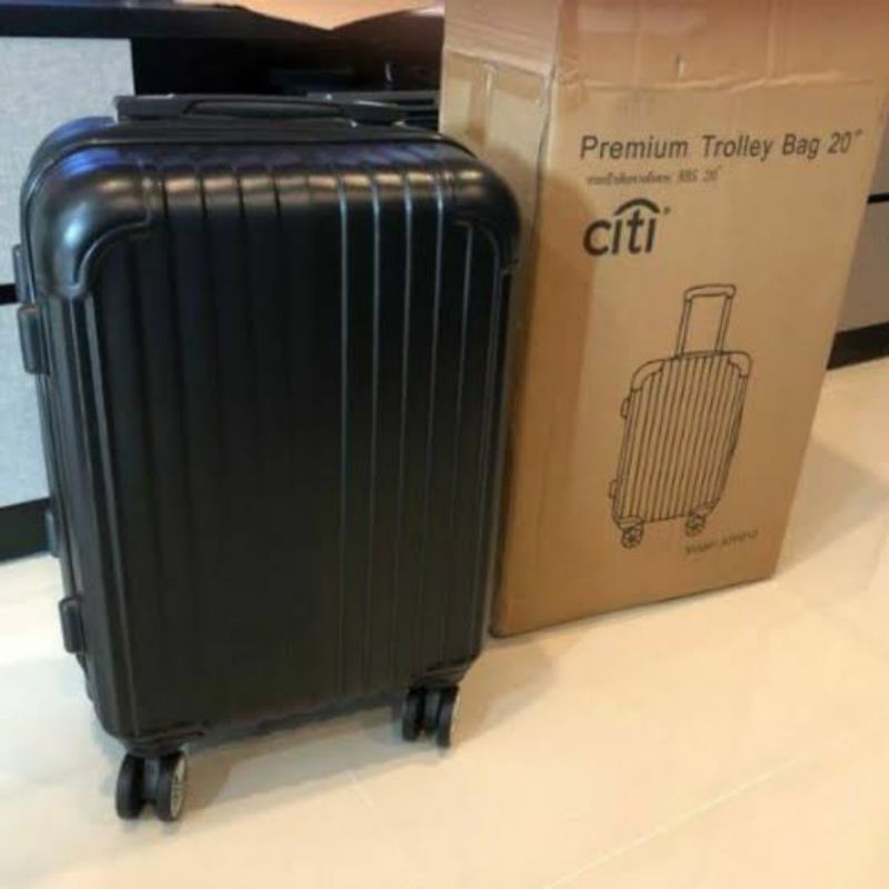 กระเป๋าเดินทาง กระเป๋าล้อลาก Premium Trolley Bag ขนาด 20" จาก Citi สีดำ