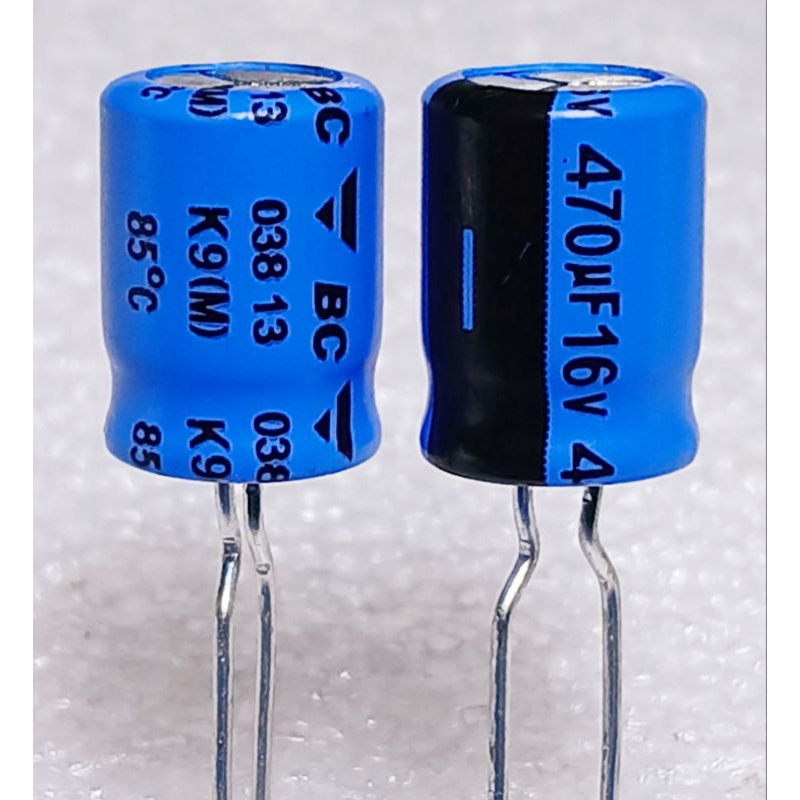 Vishay BC 038 470uf 16v capacitor ตัวเก็บประจุ คาปาซิเตอร์