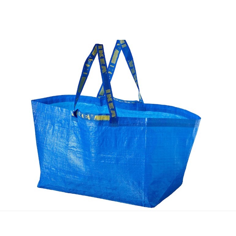ถุงหิ้ว ใหญ่ IKEA, กระเป๋า , สีน้ำเงิน, ขนาด 55x37x35 ซม. บรรจุ 71 ลิตร