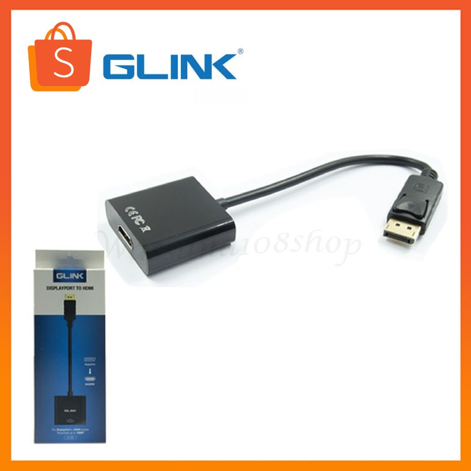 Glink GL020 Display Port To Hdmi 1080P สายแปลงสัญญาณคุณภาพดี ทนทาน