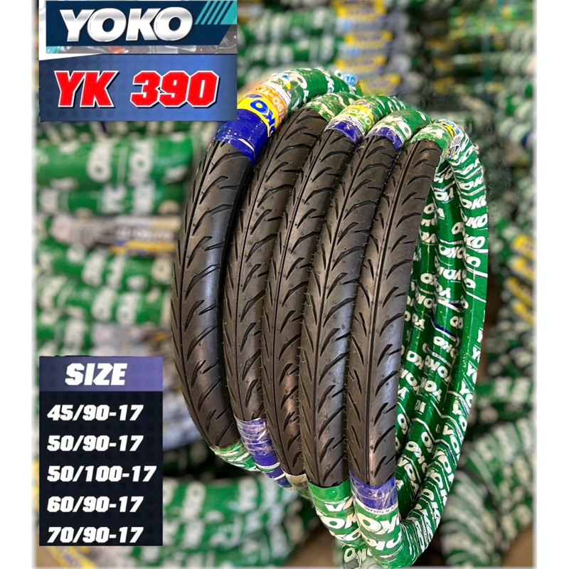 ยางนอก โยโก YOKO ลายแบทแลค YK390 หนึบๆ มีเบอร์ให้เลือก