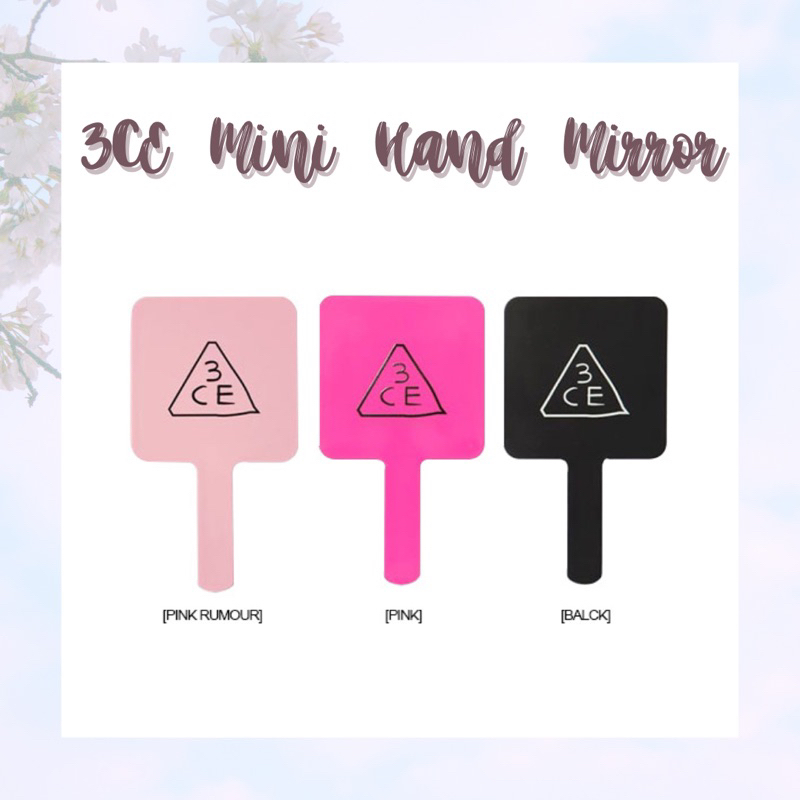 [พร้อมส่ง/ของแท้] 3CE Mini Hand Mirror กระจกแต่งหน้ามินิ