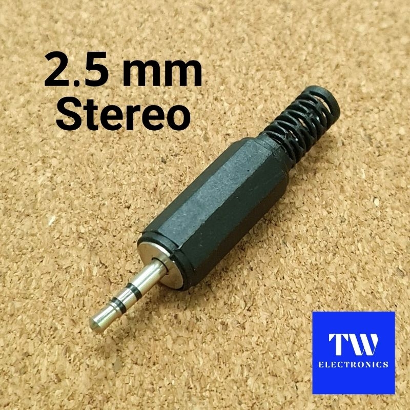 ปลั๊กมินิสเตอริโอ2.5mm(ตัวผู้)ด้ามยางสีดำ รูปที่ 4