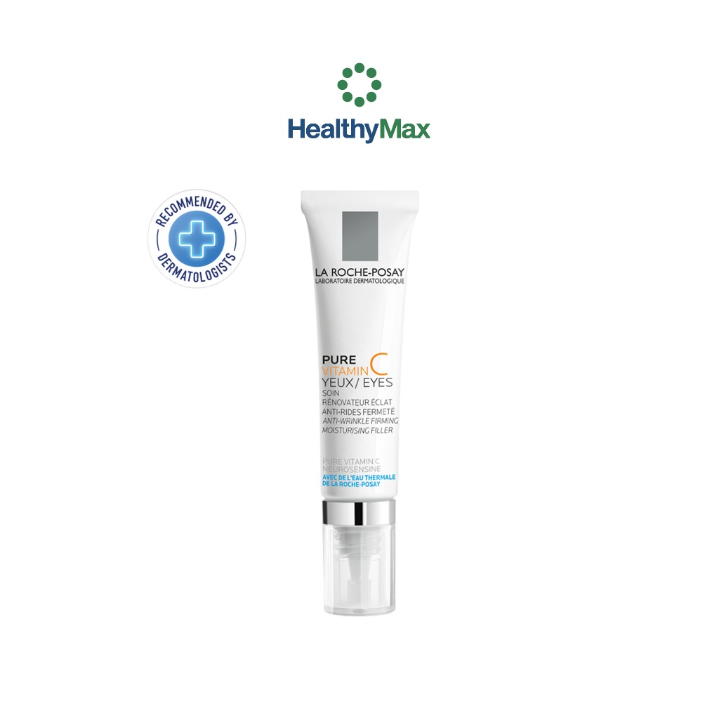 La Roche-Posay Redermic [C] Eye Anti-aging ครีมลดเลือนริ้วรอยรอบดวงตา 15ml.(ครีมทาใต้ตา ครีมบำรุงรอบดวงตา)