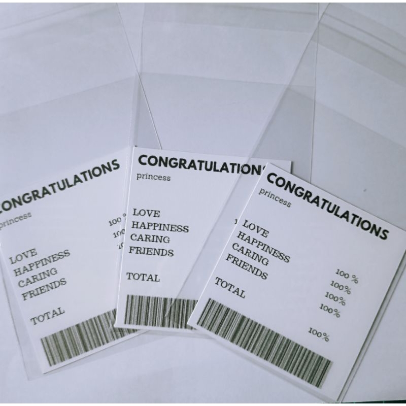 การ์ด congratulations+ซอง