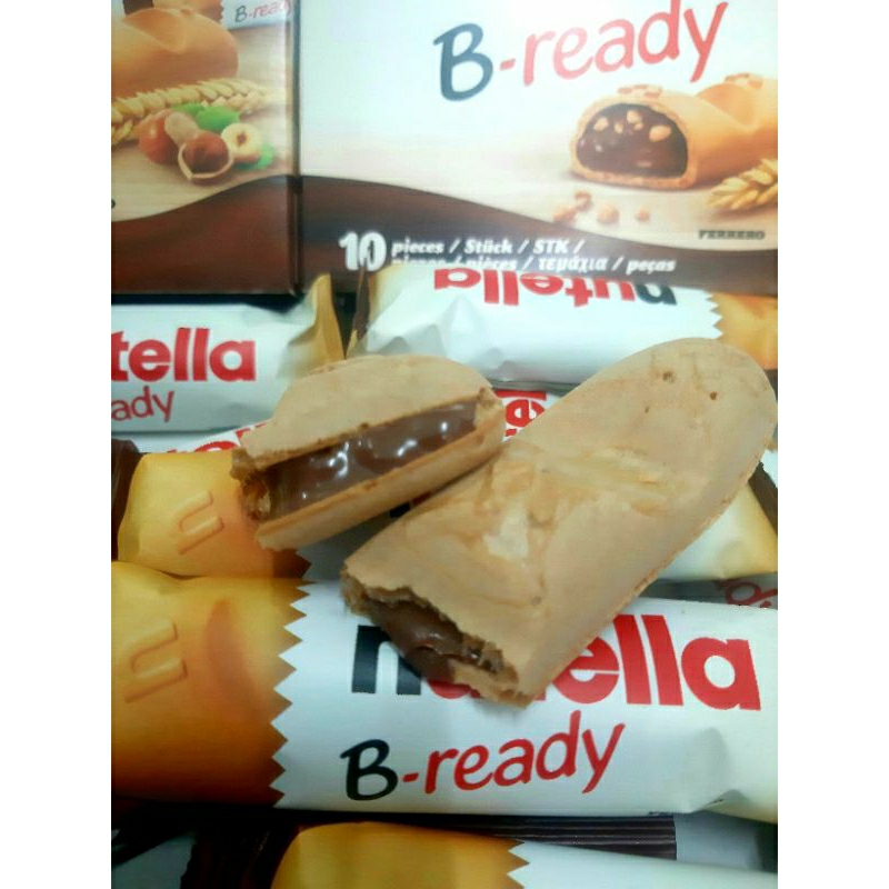 Nutella B-readyเวเฟอร์อบกรอบสอดไส้นูเทลล่า ขนาด 132g (1กล่องมี6ชิ้น)Exp02/06/2026 - รูปที่ 2