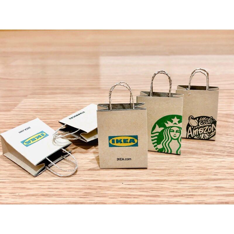 ถุงกระดาษจำลองขนาดเล็กจิ๋ว กว้าง 3 ซม. สูง 5 ซม. ราคา/ชิ้น ส่งสินค้า 2 ชิ้นขึ้นไป