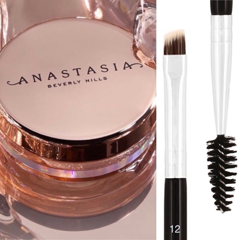 Anastasia Beverly Hills Brow Freeze Brow Styling Wax 2.5g และ แปรงปัดคิ้ว B12.