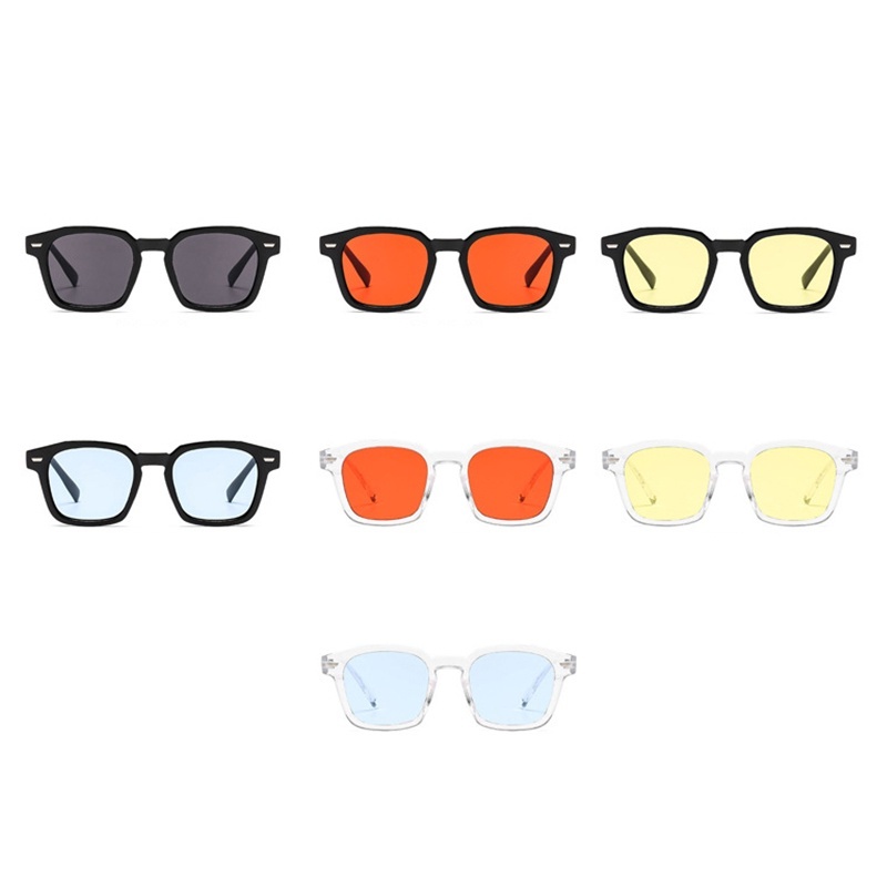 ร้านค้าไทย🔥แว่นกันแดดทรงสี่เหลี่ยมสไตล์เกาหลีย้อนยุคสำหรับผู้ชายและหลายสีให้เลือกสําหรับผู้หญิงและผู้ชาย - รูปที่ 7