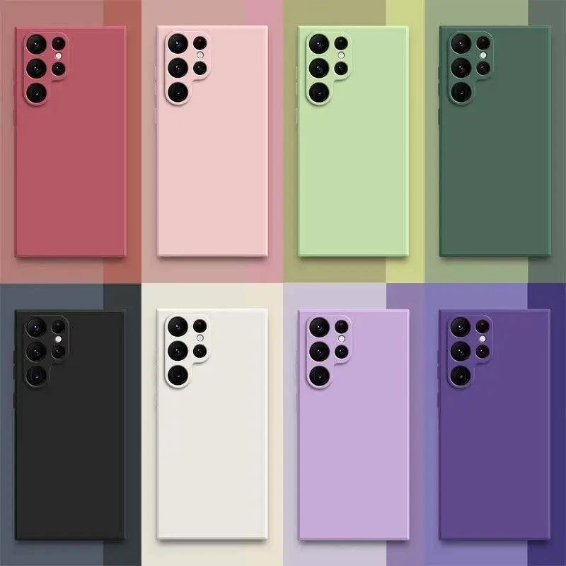 เคส Samsung Galaxy S25 S23 S24 Ultra Plus FE S24ultra S25ultra ซัมซุง เอส24อัลตร้า เคสซิลิโคนนิ่ม กันกล้อง สีพาสเทล TPU
